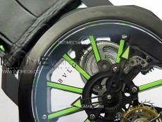 Octo 102910 PVD AXF Best Edition Skeleton Dial on Brown Leather Strap Asian BVL206 Tourbillon Movement