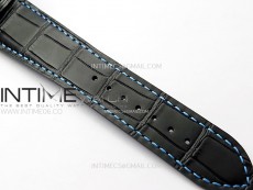 Octo 102910 PVD AXF Best Edition Blue Skeleton Dial on Black Leather Strap Asian BVL206 Tourbillon Movement