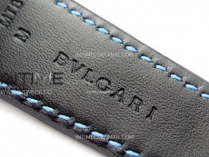 Octo 102910 PVD AXF Best Edition Blue Skeleton Dial on Black Leather Strap Asian BVL206 Tourbillon Movement