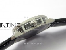 Octo 102910 SS AXF Best Edition Skeleton Dial on Black Leather Strap Asian BVL206 Tourbillon Movement