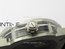 Octo 102910 SS AXF Best Edition Skeleton Dial on Black Leather Strap Asian BVL206 Tourbillon Movement