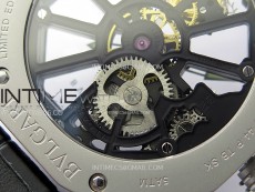 Octo 102910 SS AXF Best Edition Skeleton Dial on Black Leather Strap Asian BVL206 Tourbillon Movement