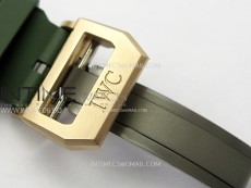 Big Pilot IW329702 Bronze M+F 1:1 Best Edition Green Dial on Green Rubber Strap SEIKO 8N-24