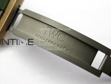Big Pilot IW329702 Bronze M+F 1:1 Best Edition Green Dial on Green Rubber Strap SEIKO 8N-24