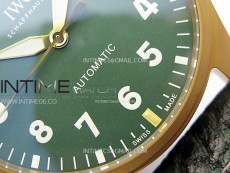 Big Pilot IW329702 Bronze M+F 1:1 Best Edition Green Dial On Brown Leather Strap SEIKO 8N-24