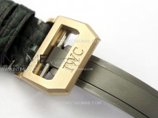 Big Pilot IW329702 Bronze M+F 1:1 Best Edition Green Dial On Brown Leather Strap SEIKO 8N-24