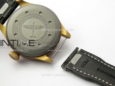 Big Pilot IW329702 Bronze M+F 1:1 Best Edition Green Dial On Brown Leather Strap SEIKO 8N-24