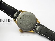 Big Pilot IW329702 Bronze M+F 1:1 Best Edition Green Dial On Brown Leather Strap SEIKO 8N-24