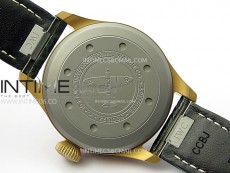 Big Pilot IW329702 Bronze M+F 1:1 Best Edition Green Dial On Brown Leather Strap SEIKO 8N-24