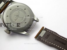 Big Pilot IW329701 Ti M+F 1:1 Best Edition Black Dial on Brown Leather Strap SEIKO 8N-24