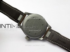 Big Pilot IW329701 Ti M+F 1:1 Best Edition Black Dial on Brown Leather Strap SEIKO 8N-24