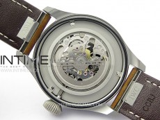 Big Pilot IW329701 Ti M+F 1:1 Best Edition Black Dial on Brown Leather Strap SEIKO 8N-24