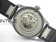 Big Pilot IW329701 SS M+F 1:1 Best Edition Black Dial on Black Rubber Strap SEIKO 8N-24