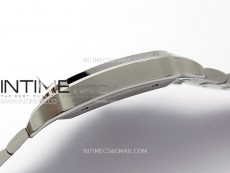Santos de Cartier 40mm SS 2018 BVF 1:1 Best Edition Green Dial on SS SmartLinks Bracelet MIYOTA 9015(Free Leather Strap)