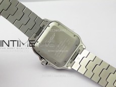 Santos de Cartier 40mm SS 2018 BVF 1:1 Best Edition Green Dial on SS SmartLinks Bracelet MIYOTA 9015(Free Leather Strap)
