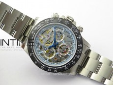 Daytona Montoya SONIC Best Edition Carbon Bezel Skeleton Dial on SS Oyster Bracelet SA4130
