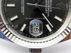 DateJust 41mm 126334 904 SS ARF 1:1 Best Edition Rhodium Dial Sticks Markers on Jubilee Bracelet SH3235
