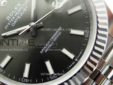 DateJust 41mm 126334 904 SS ARF 1:1 Best Edition Rhodium Dial Sticks Markers on Jubilee Bracelet SH3235