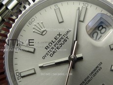 DateJust 41mm 126334 904 SS ARF 1:1 Best Edition Silver Dial Sticks Markers on Jubilee Bracelet SH3235