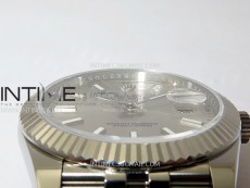DateJust 41mm 126334 904 SS ARF 1:1 Best Edition Silver Dial Sticks Markers on Jubilee Bracelet SH3235
