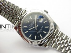 DateJust 41mm 126334 904 SS ARF 1:1 Best Edition Blue Dial Sticks Markers on Jubilee Bracelet SH3235