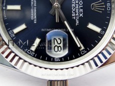 DateJust 41mm 126334 904 SS ARF 1:1 Best Edition Blue Dial Sticks Markers on Jubilee Bracelet SH3235