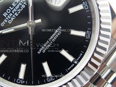 DateJust 41mm 126334 904 SS ARF 1:1 Best Edition Black Dial Sticks Markers on Jubilee Bracelet SH3235