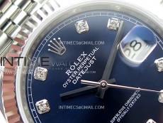 DateJust 41mm 126334 904 SS ARF 1:1 Best Edition Blue Dial Diamonds Markers on Jubilee Bracelet SH3235