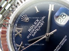 DateJust 41mm 126334 904 SS ARF 1:1 Best Edition Blue Dial Roman Markers on Jubilee Bracelet SH3235