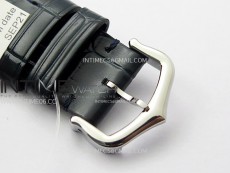 Santos Dumont 43.5mm SS F1F Best Edition Silver Dial on Blue Leather Strap Quartz