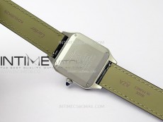Santos Dumont 43.5mm SS F1F Best Edition Silver Dial on Blue Leather Strap Quartz