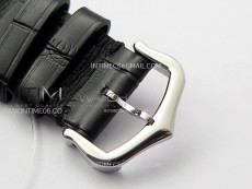 Santos Dumont 43.5mm SS/Diamonds Bezel F1F Best Edition Silver Dial on Black Leather Strap Quartz