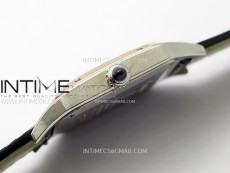 Santos Dumont 43.5mm SS/RG F1F Best Edition Silver Dial on Black Leather Strap Quartz