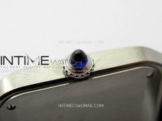 Santos Dumont 43.5mm SS/RG F1F Best Edition Silver Dial on Black Leather Strap Quartz