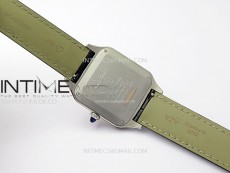 Santos Dumont 43.5mm SS/RG F1F Best Edition Silver Dial on Black Leather Strap Quartz