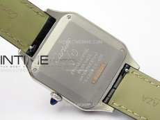 Santos Dumont 43.5mm SS/RG F1F Best Edition Silver Dial on Black Leather Strap Quartz