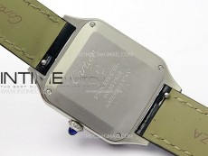 Santos Dumont 38mm SS F1F Best Edition Silver Dial on Blue Leather Strap Quartz
