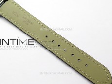 Santos Dumont 38mm SS/Diamonds Bezel F1F Best Edition Silver Dial on Black Leather Strap Quartz