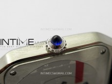Santos Dumont 38mm SS/RG F1F Best Edition Silver Dial on Black Leather Strap Quartz