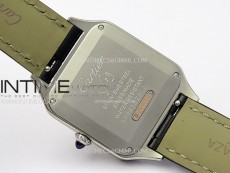 Santos Dumont 38mm SS/RG F1F Best Edition Silver Dial on Black Leather Strap Quartz