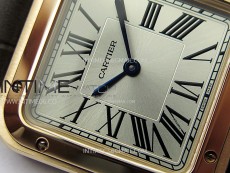 Santos Dumont 38mm RG F1F Best Edition Silver Dial on Black Leather Strap Quartz