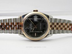 DateJust 36 SS 126231 904L SS/RG VSF 1:1 Best Edition Gray Dial Roman Markers on Jubilee Bracelet VS3235