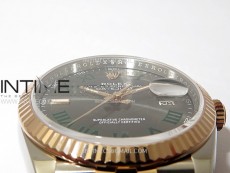 DateJust 36 SS 126231 904L SS/RG VSF 1:1 Best Edition Gray Dial Roman Markers on Jubilee Bracelet VS3235