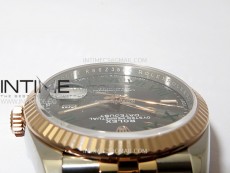 DateJust 36 SS 126231 904L SS/RG VSF 1:1 Best Edition Gray Dial Roman Markers on Jubilee Bracelet VS3235