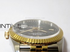 DateJust 36 SS 126233 904L SS/YG VSF 1:1 Best Edition Gray Dial Green Roman Markers on Jubilee Bracelet VS3235