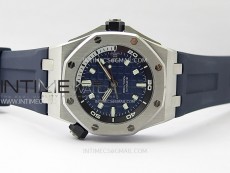 Royal Oak Offshore Diver 15720 APSF 1:1 Best Edition Blue Dial on Blue Rubber Strap SA4308