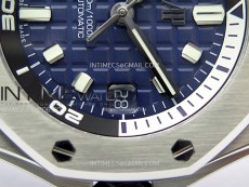 Royal Oak Offshore Diver 15720 APSF 1:1 Best Edition Blue Dial on Blue Rubber Strap SA4308