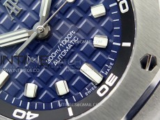 Royal Oak Offshore Diver 15720 APSF 1:1 Best Edition Blue Dial on Blue Rubber Strap SA4308