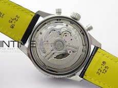 Navitimer B01 43mm SS BLSF 1:1 Best Edition RG Dial Black Subdial On Black Leather Strap A7750