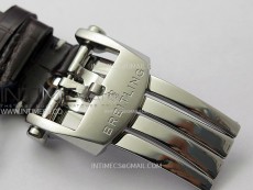 Navitimer B01 43mm SS BLSF 1:1 Best Edition White Dial On Brown Leather Strap A7750